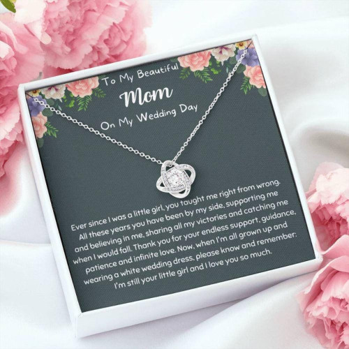 Mom Necklace, Gift For Mom On Wedding Day, Mother Of The Bride Necklace, Wedding Gift For Mom, Bride To Mom Gift Mother's Day Gift for Mom