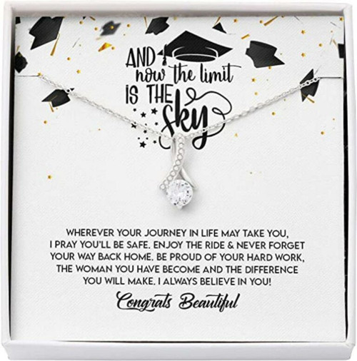 Daughter Necklace, Niece Necklace, Inspirational Graduation Gift Necklace For Her Girls Senior