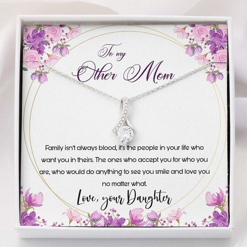 Stepmom Necklace, Other Mom Necklace Bonus Mom Gift For Mother-in-law, Bonus Mom Boyfiend Mom Mother day gift