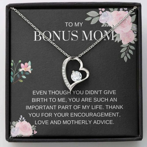 Stepmom Necklace, Bonus Mom Necklace  My Life  For Step Mom, Gift For Bonus Mom, Bonus Mom Boyfiend Mom Mother day gift
