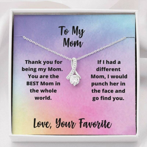 Mom Necklace Gift, Gift For Mom, Mothers Day Gift From Kids, Thoughtful Gift Necklace For Mother