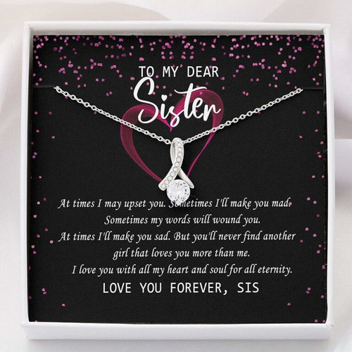 Sister Necklace Gift, Gift For Sister  Dear My Sister Gift Unbiogical Sister Necklace Gift