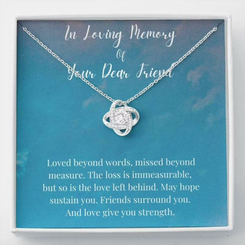 Loss Of Friend Necklace Grief Gift, Friend Remembrance Gift, Sympathy Gift, Memorial Gift