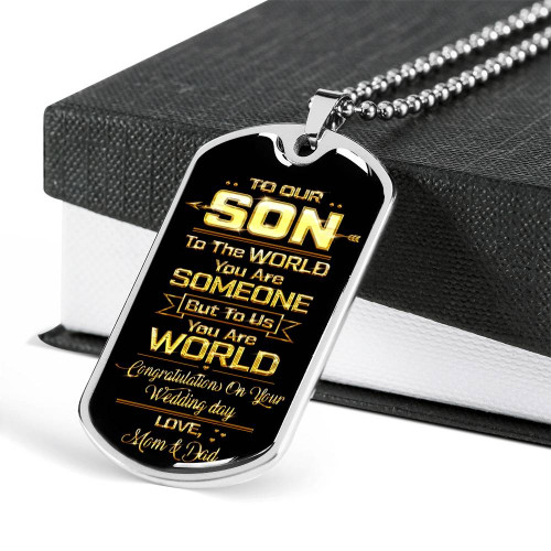 SON DOG TAG, DOG TAG FOR SON, GIFT FOR SON BIRTHDAY, DOG TAGS FOR SON, ENGRAVED DOG TAG FOR SON, FATHER AND SON DOG TAG-5