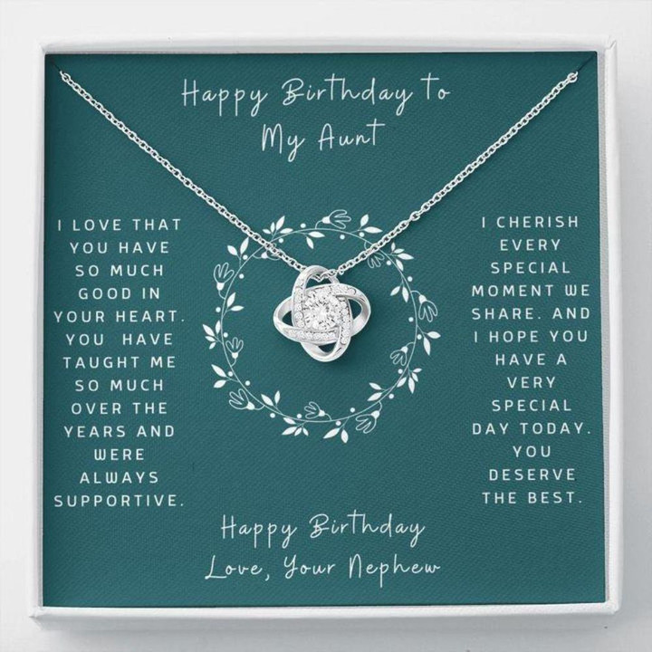 Aunt gift from niece, nephew Aunt Necklace, Gift For Aunt  Gift Necklace Message Card  Birthday To Aunt From Nephew