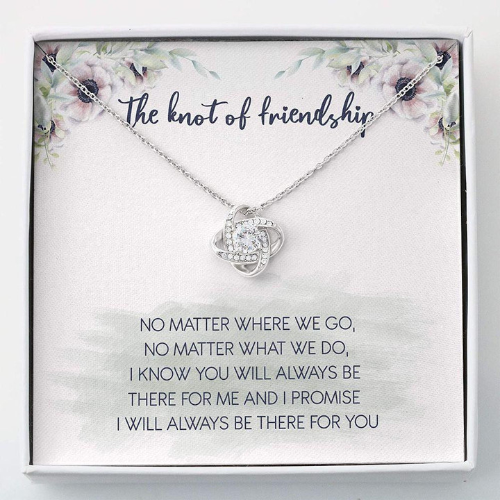 Best Friend Necklace, The Knot Of Friendship Necklace  Necklace With Gift Box