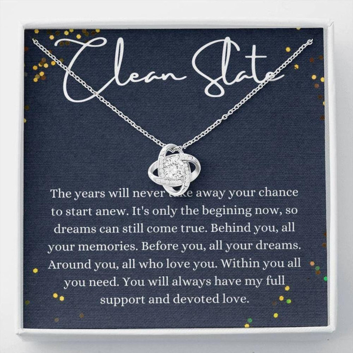Friend Necklace, Clean Slate Gift Necklace, Starting Over Gift For Her, Recovery Gift, Sobriety Gift, New Beginning Necklace