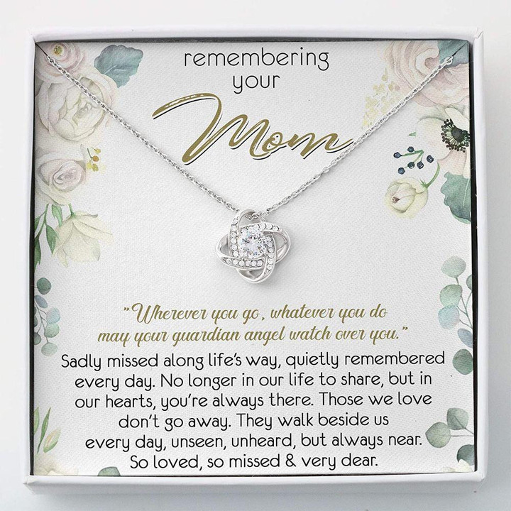 Friend Necklace, Memorial Necklace  Loss Of Mother Memorial Gift  Necklace With Gift Box
