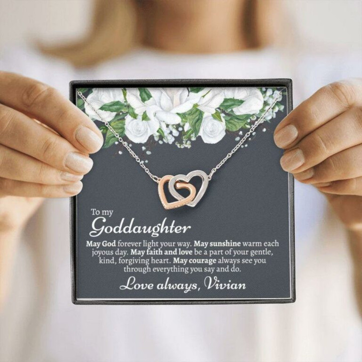 Goddaughter Necklace Gift, Gift From Godmother, Baptism Necklace