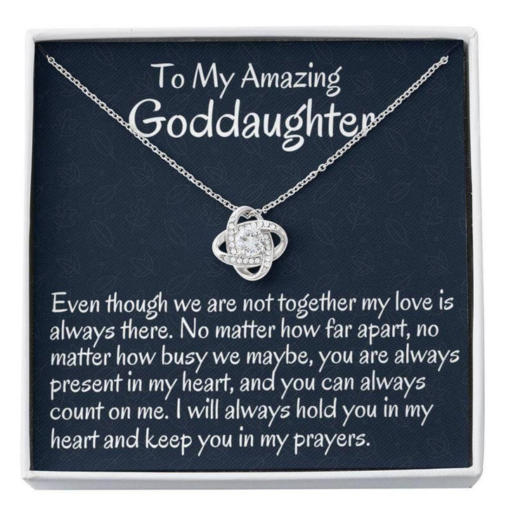 Goddaughter Necklace, To My Goddaughter Gift From Godmother Necklace Gift For Baptism, Confirmation, Graduation Birthday