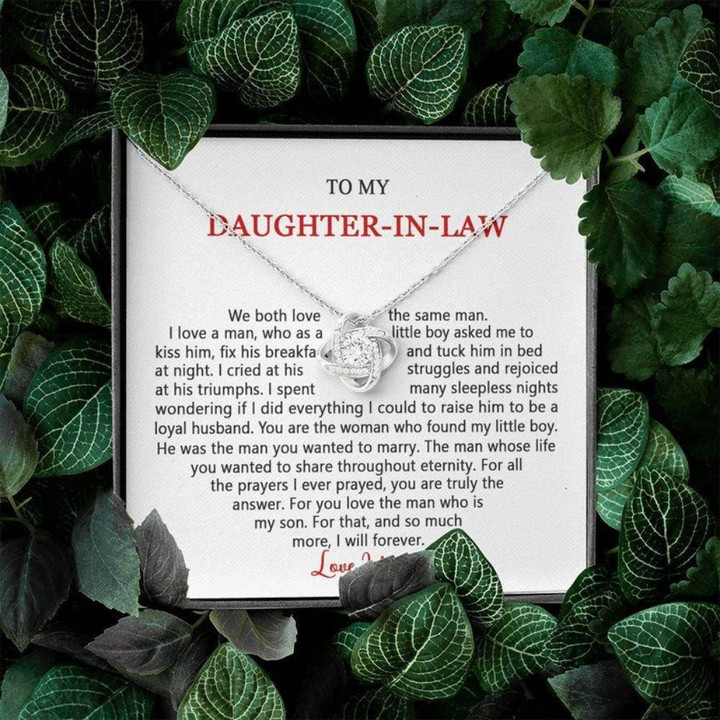 Daughter-in-law Necklace, To My Daughter-in-law, Gift For Daughter-in-law, To My Future Daughter-in-law Wedding Day Necklace Gift Gift for Daughter-in-law