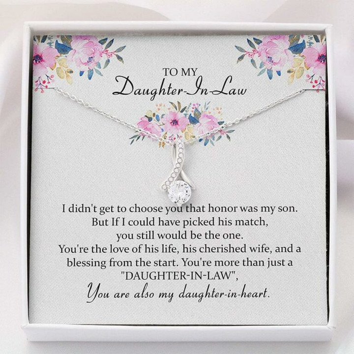 Daughter Necklace, To My Daughter In Law Necklace Gift  Daughter In Law Gift Gift for Daughter-in-law