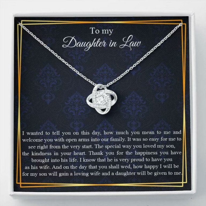 Daughter In Law Necklace, Wedding Day Gift For Daughter In Law, Wedding Gift Gift for Daughter-in-law