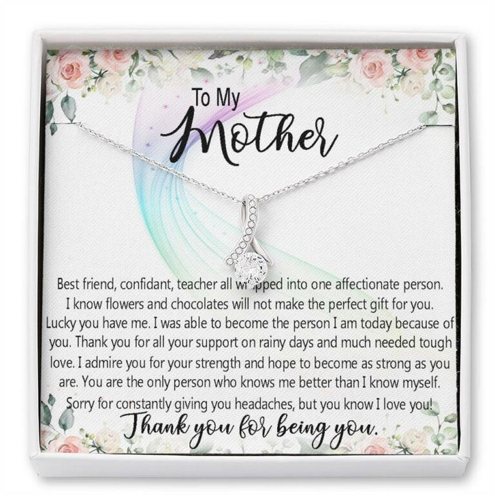 Mom Necklace, To my mother necklace gift for mom, mother's day necklace from daughter son Gift for Daughter-in-law