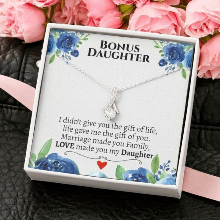 Daughter Necklace, Bonus Daughter Necklace, Gifts For Bonus Daughter, Daughter-in-law, Stepdaughter Gift for Daughter-in-law