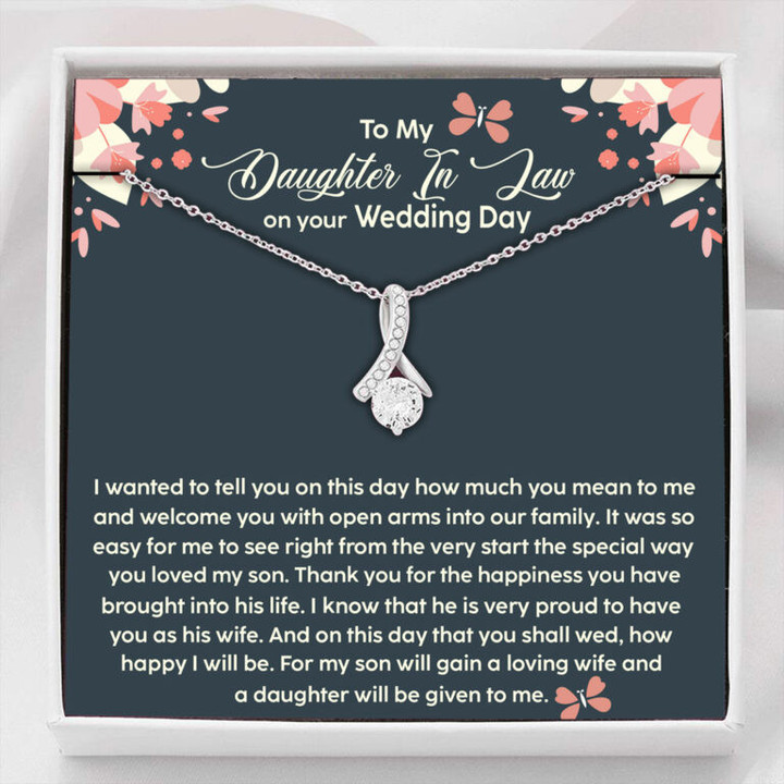 Daughter-in-law Necklace, Gift From Mother In Law, Future Daughter In Law Gift On Wedding Day Necklace Gift for Daughter-in-law