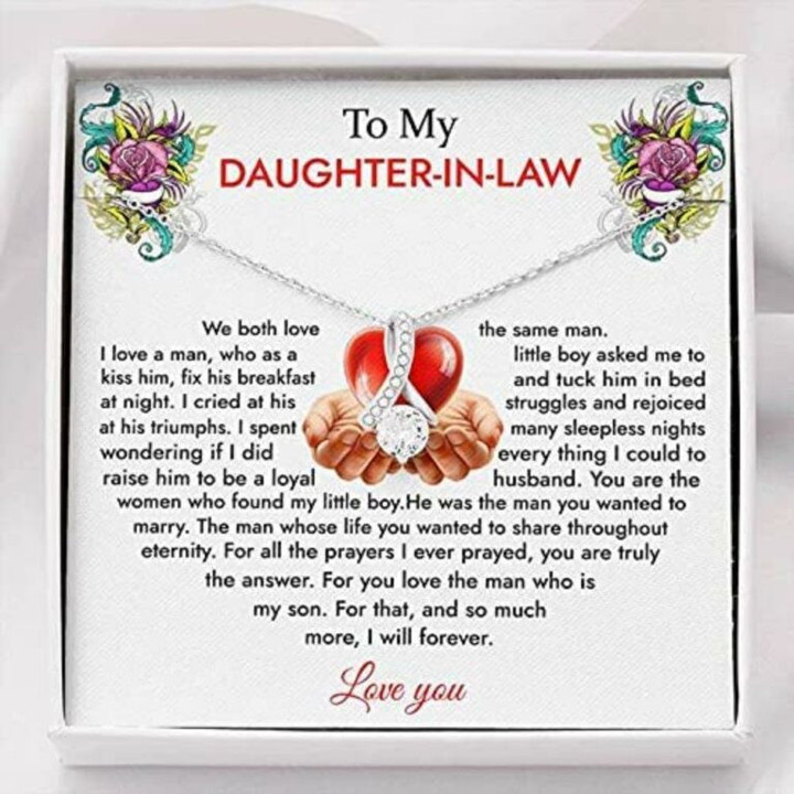 Daughter-In-Law Necklace, To My Daughter-In-Law Necklace Gift For Daughter Love Always Gift for Daughter-in-law