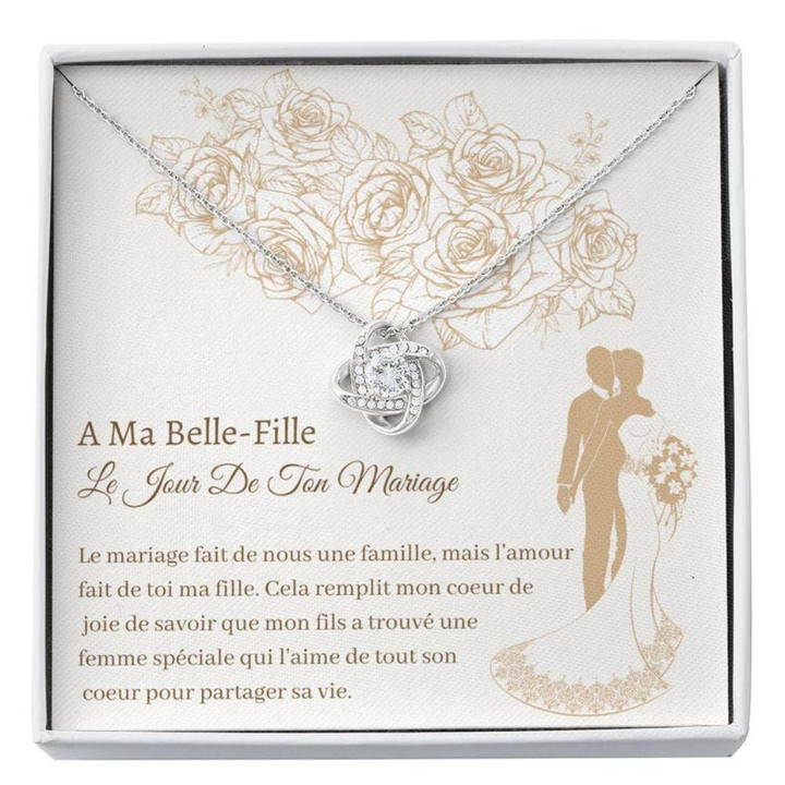 Daughter-in-law Necklace, Belle-Fille Mirage  Daughter In Law Bride Wedding Gift  Cadeau La Marie  Belle-Fille Necklace Gift for Daughter-in-law