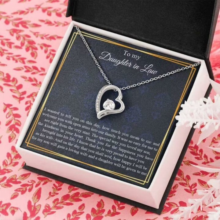 Daughter In Law Necklace Gift, Wedding Day Gift For Daughter In Law, Wedding Gift Necklace Gift for Daughter-in-law