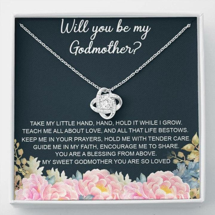 Godmother Necklace, Godmother proposal necklace gift, will you be my godmother, gift for godmother