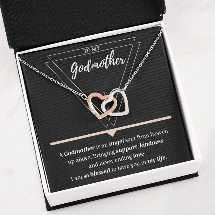 Godmother Necklace, Godmother Gift Necklace, Confirmation Gift, Christmas Necklace, Baptism Thank You Gift