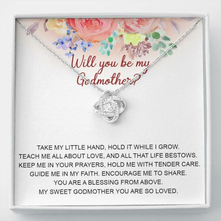 Godmother Necklace, Godmother proposal necklace gift, will you be my godmother, gift for godmother
