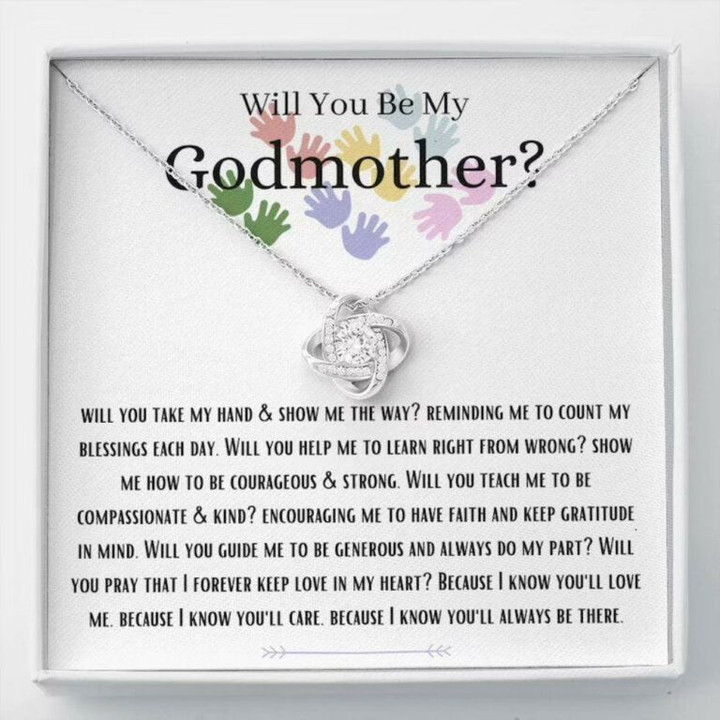 Godmother Necklace, Godmother Proposal Necklace Gift, Will You Be My Godmother, Fairy Godmother