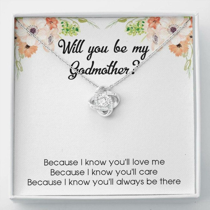 Godmother Necklace, Godmother gift, godmother proposal Gift, will you be my godmother