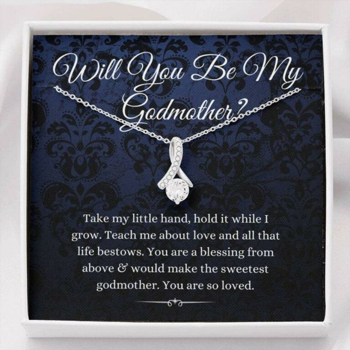 Godmother Necklace, Godmother Proposal Necklace, Will You Be My Godmother, Gift For Godmother Necklace
