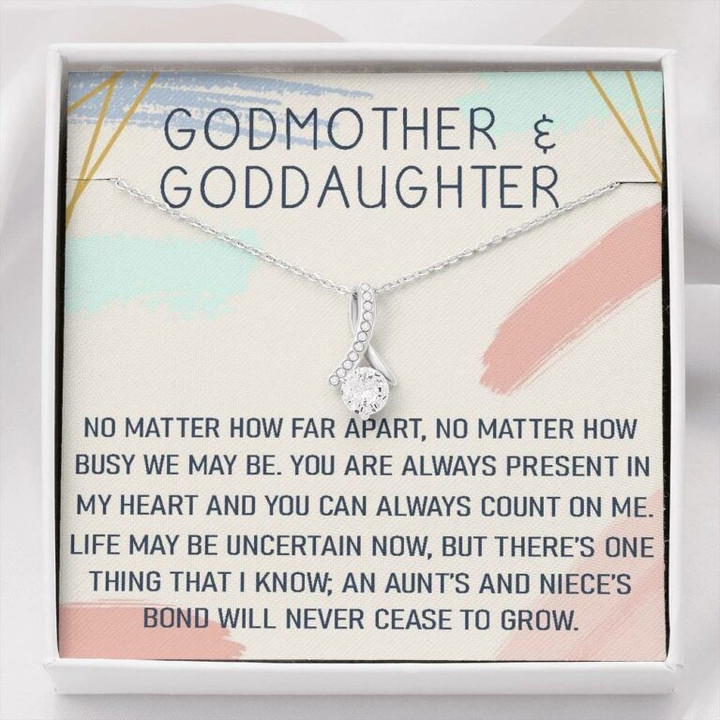 Godmother Necklace, Godmother & goddaughter gift necklace, baptism, confirmation, graduation
