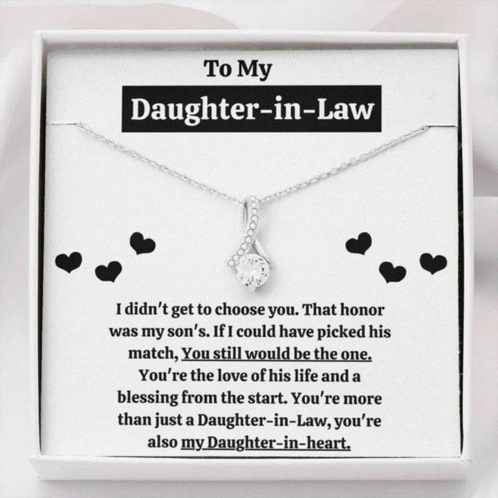Daughter-in-law Necklace, To My Daughter-In-Law Blessing From The Start Necklace Gift