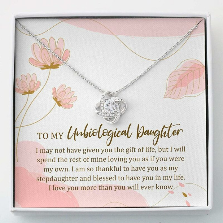 Daughter Necklace, Stepdaughter Necklace, Unbiological Daughter Necklace  Step Daughter Gift Bonus Daughter Gift