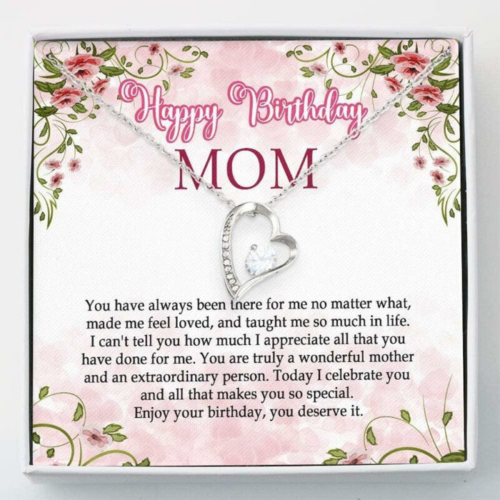 Mom Necklace  Happy Birthday Mom Gift Necklace For Mom