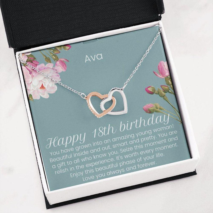 Daughter Necklace, Personalized 18th Birthday Necklace Gift Girl, Gift For 18 Year Old Girl, Gift For Her, Happy Birthday Friend Necklace