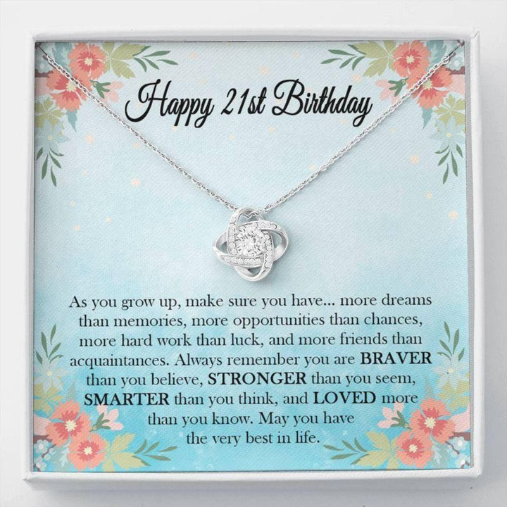 Daughter Necklace, 21st Birthday Necklace Gift For Her, Happy 21st Birthday, Jewelry Gift For Her, Birthday Necklace Gift For Daughter