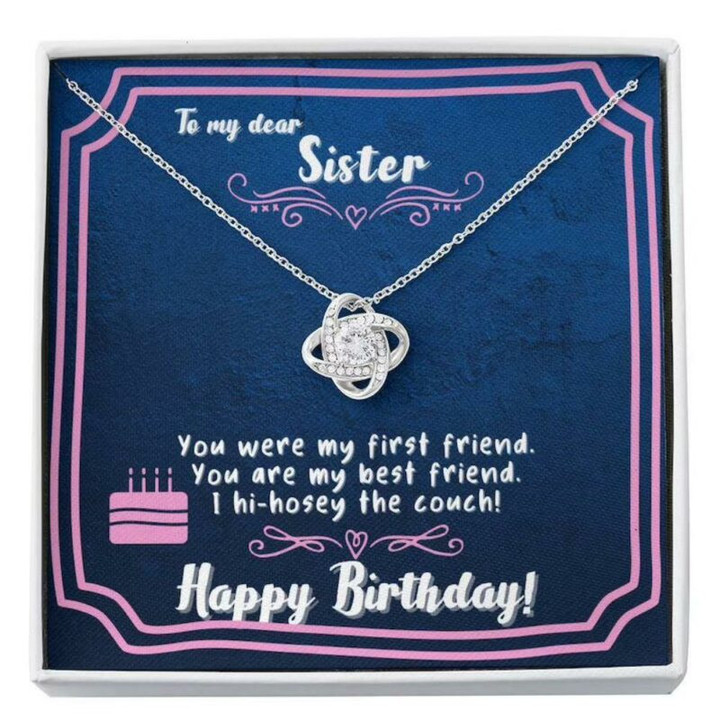 Sister Necklace, To My Sister Necklace  My First Best Friend Happy Birthday Necklace
