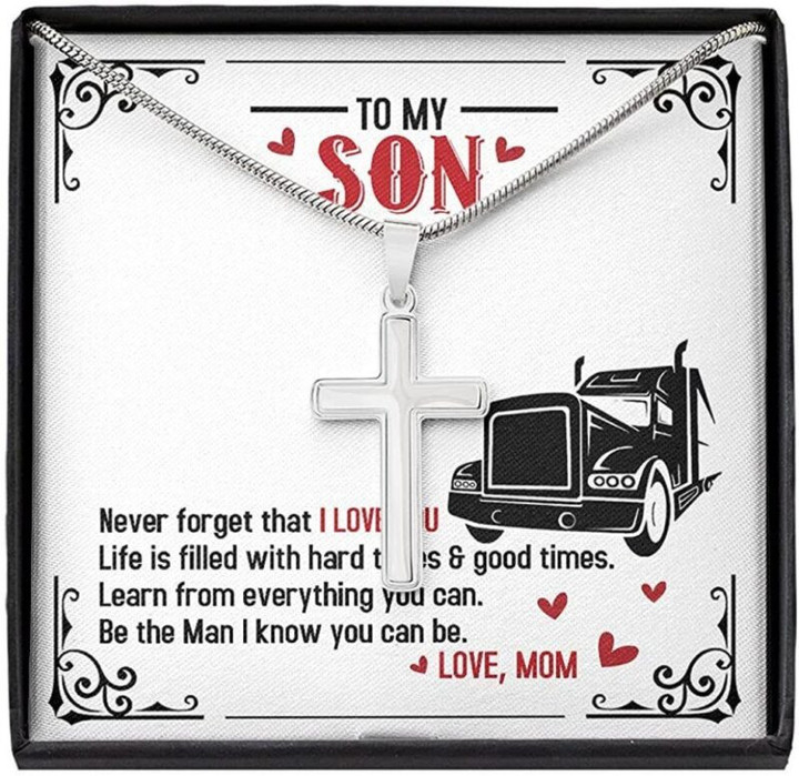 Son Necklace, Necklace Truckers Son -To My Son Gift Necklace For Son From Mom