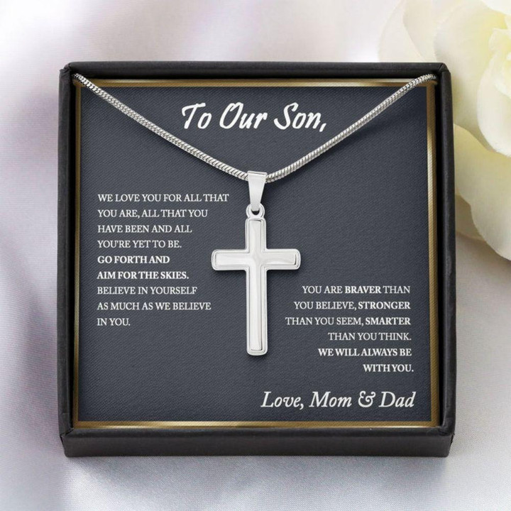 Son Necklace, To My Son, Keepsake Necklace Gift For Son From Mom Dad