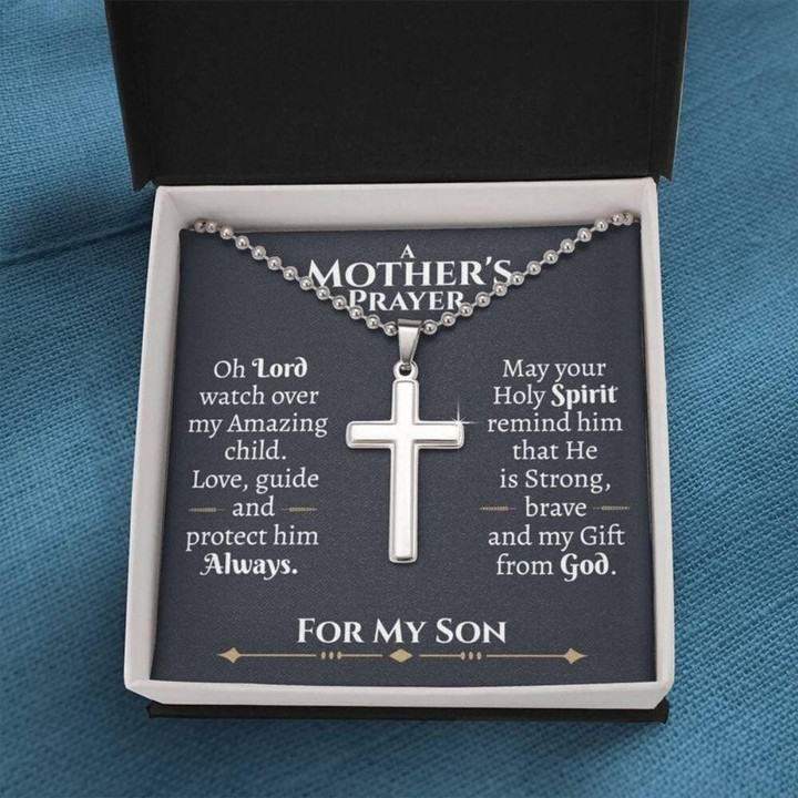 Son Necklace, Mothers Prayer For Son Necklace, A Prayer For My Son, Prayer For Son Protection, Prayers For My Grown Son, Meaningful Gift For Son Keepsake