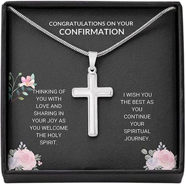 Son Necklace, Confirmation Necklace Gift Spiritual Journey Necklace, Baptism Gift