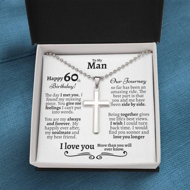 Husband Necklace gift, 60th Birthday Necklace Gift For Him, Husband 60th Birthday Necklace Gift, Gift For Him 60th Birthday