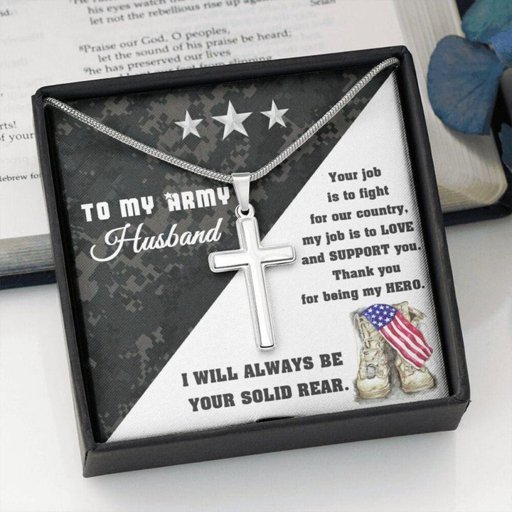 Husband Necklace gift, To My Army Husband On Veteran Day, Military Husband Necklace gift, Parting Gift For Husband, Gift For Army Future Husband