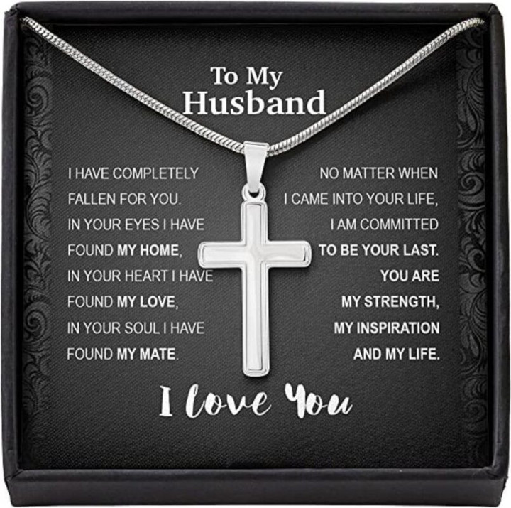 Husband Necklace gift, To Husband Last Strength Inspiration Life Necklace Gift From Wife