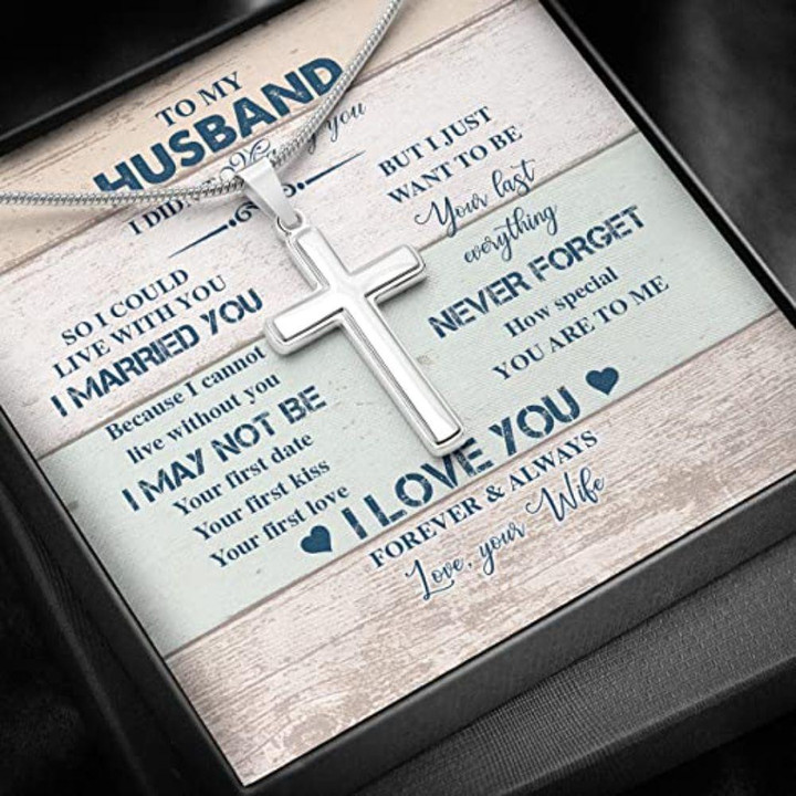 Husband Necklace gift, To My Husband Necklace gift Gift From Wife Marry Live Last Everything