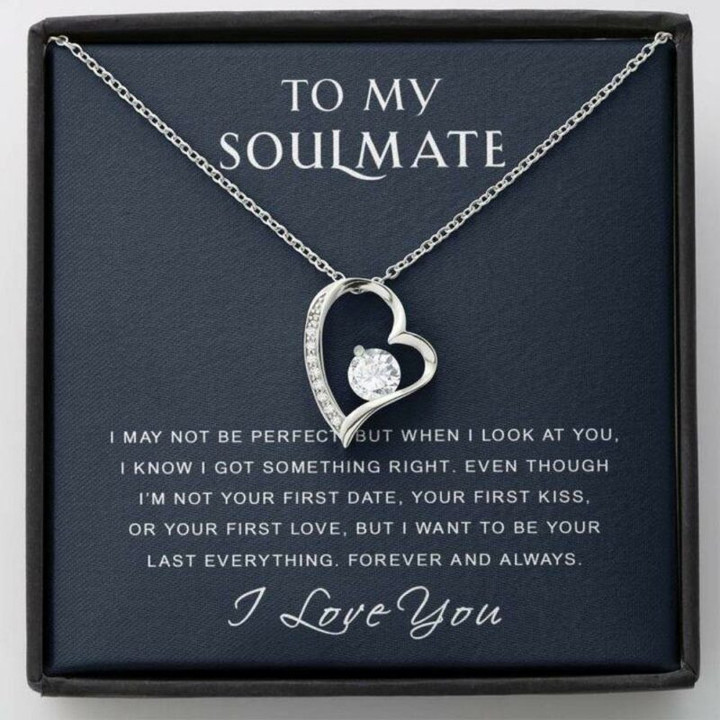 Wife Necklace gift, To My Soulmate Necklace Gift  I Got Something Right  Gift For Girlfriend Future Wife