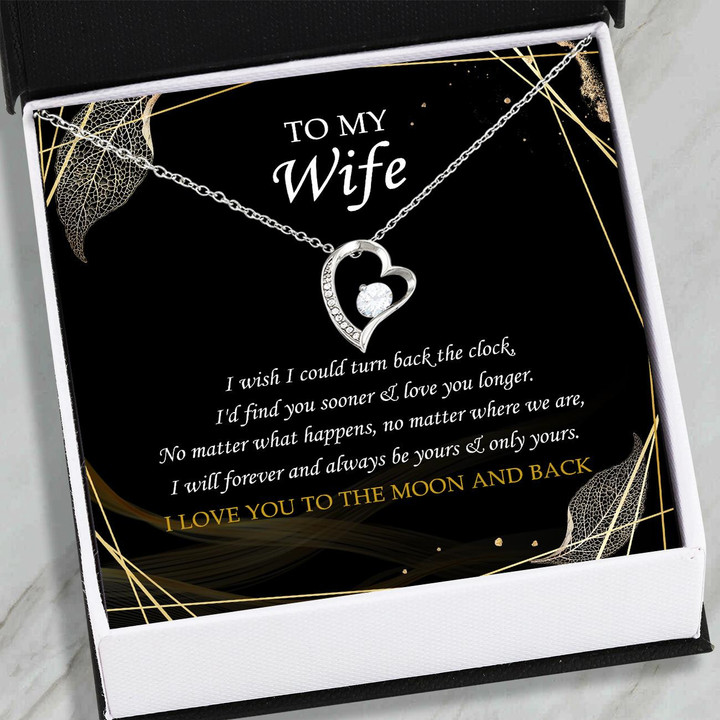 Wife Necklace gift, Wife Gifts  Forever Love Necklace  To My Wife From Husband  Gift For Anniversary Birthday