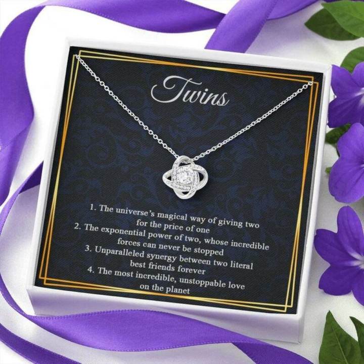 Mom Necklace Gift, Mother Of Twins Necklace, Mom Of Twins Gift, Twins Mom Gift, New Mom Gift