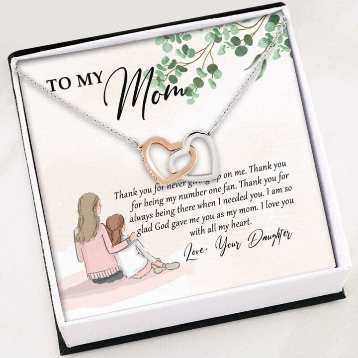 Mom Necklace Gift, To My Mom Necklace Gift  Thanks Mom Gift From Daughter Mothers Day