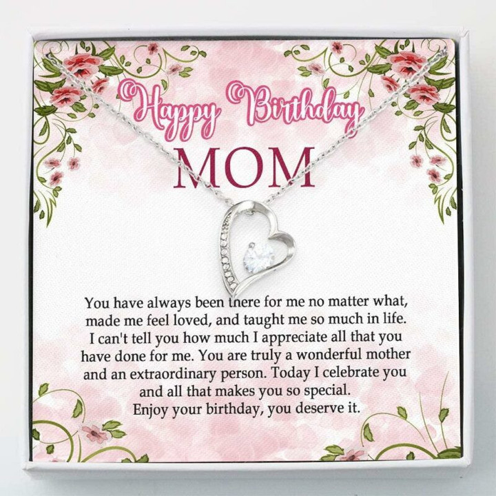 Mom Necklace Gift  Happy Birthday Mom Gift Necklace For Mom