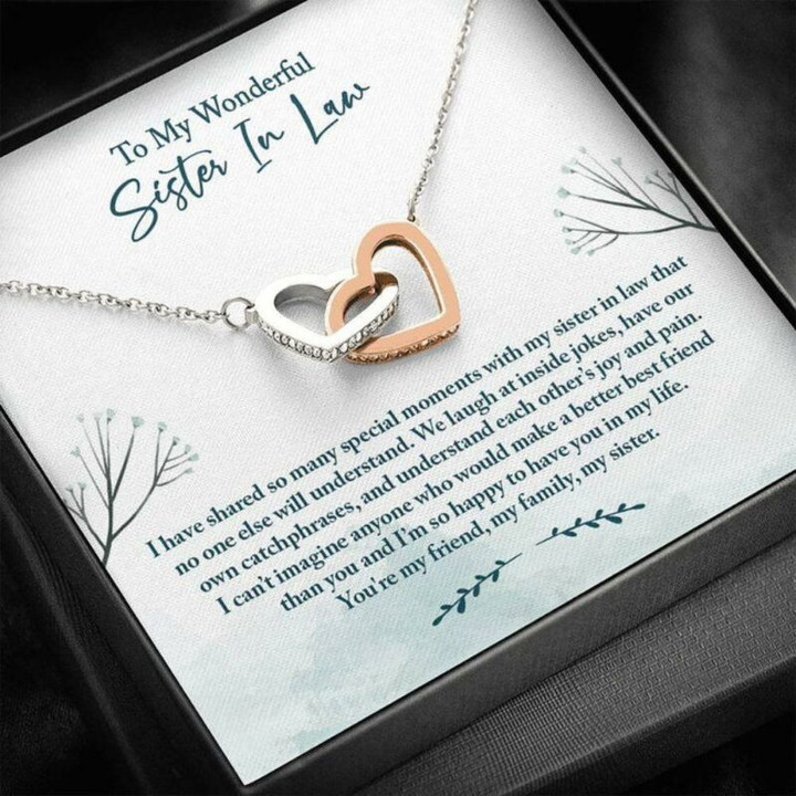 Sister Necklace Gift, Sister In Law Necklace, Bonus Sister Gift, Gift For Sister In Law From Bride